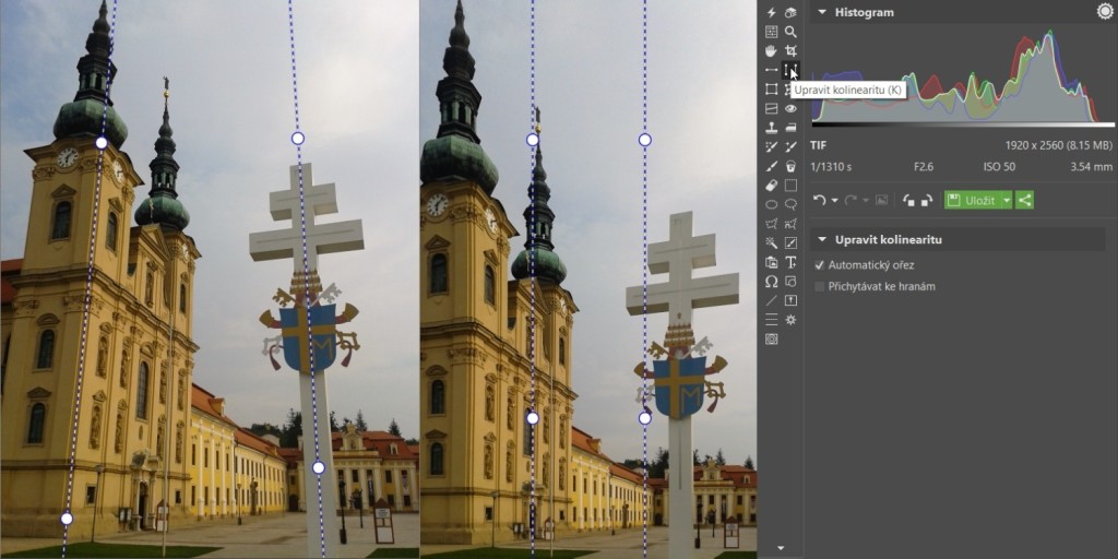 Vyrovnání svislých přímek v ZPS – úprava kolinearity.jpg