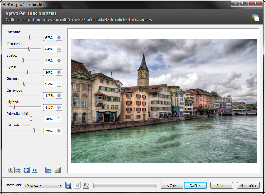 03 Ukázka optimálního nastavení parametrů pro HDR
