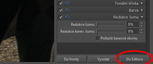 Nepřidávejte tedy snímek do fronty ani jej rovnou nevyvolávejte, ale poklepejte na tlačítko Do Editoru. Konvertovaná fotografie se vám tak otevře přímo v Editoru k dalším úpravám.jpg