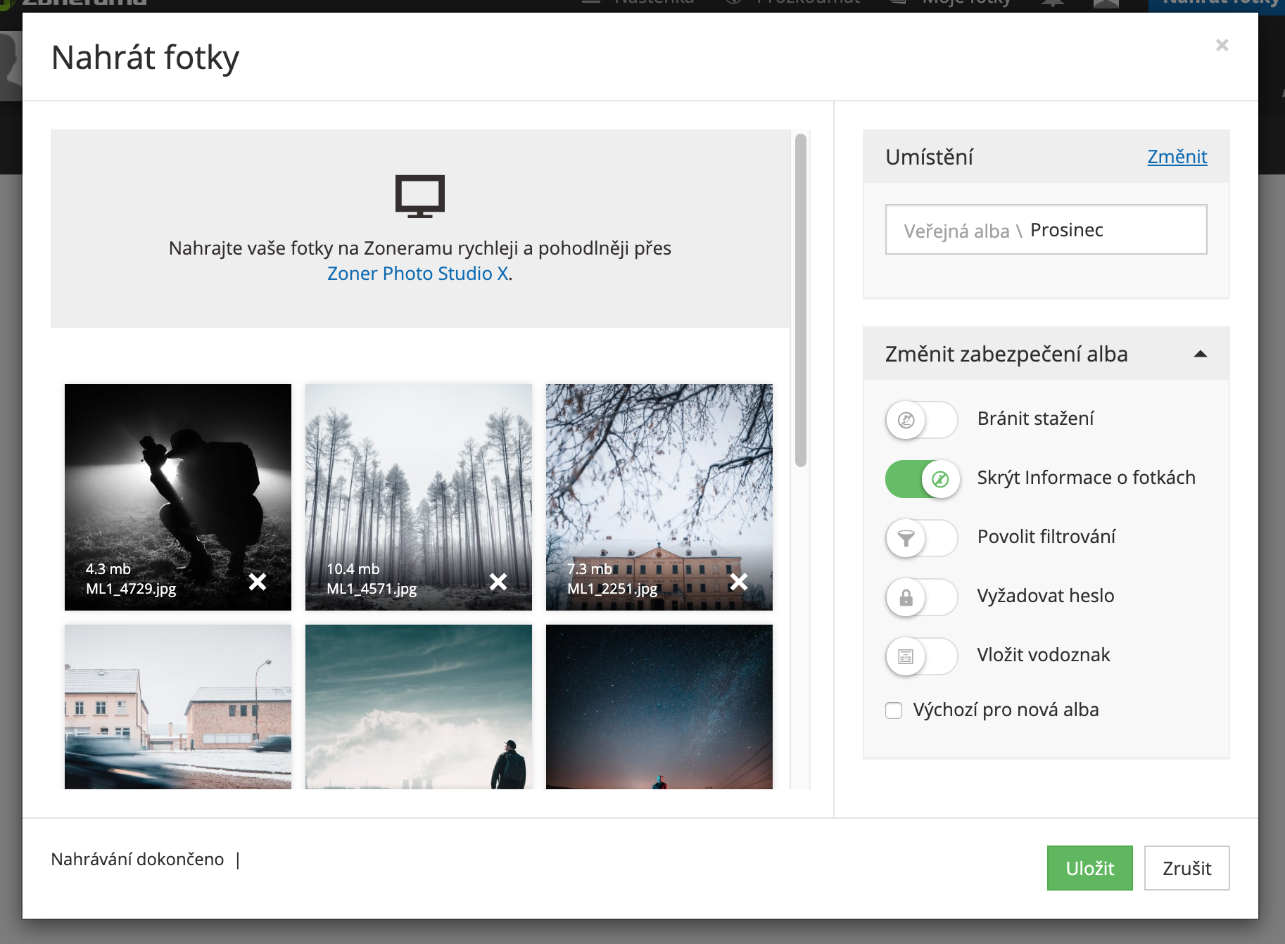 Jak stáhnout fotky z zonerama?