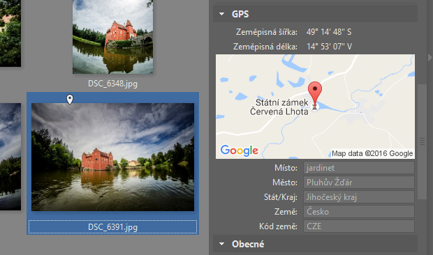 GPS údaje se zobrazí u každé fotky v Průzkumníku v pravém panelu.jpg