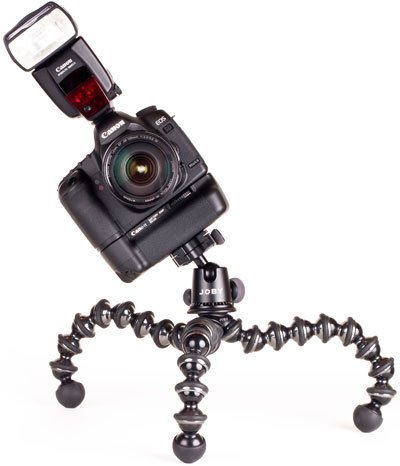 GorillaPod s kulovou hlavou (Foto: Megapixel.cz)