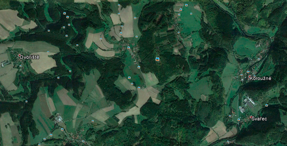 Snímek z Google Earth Pro