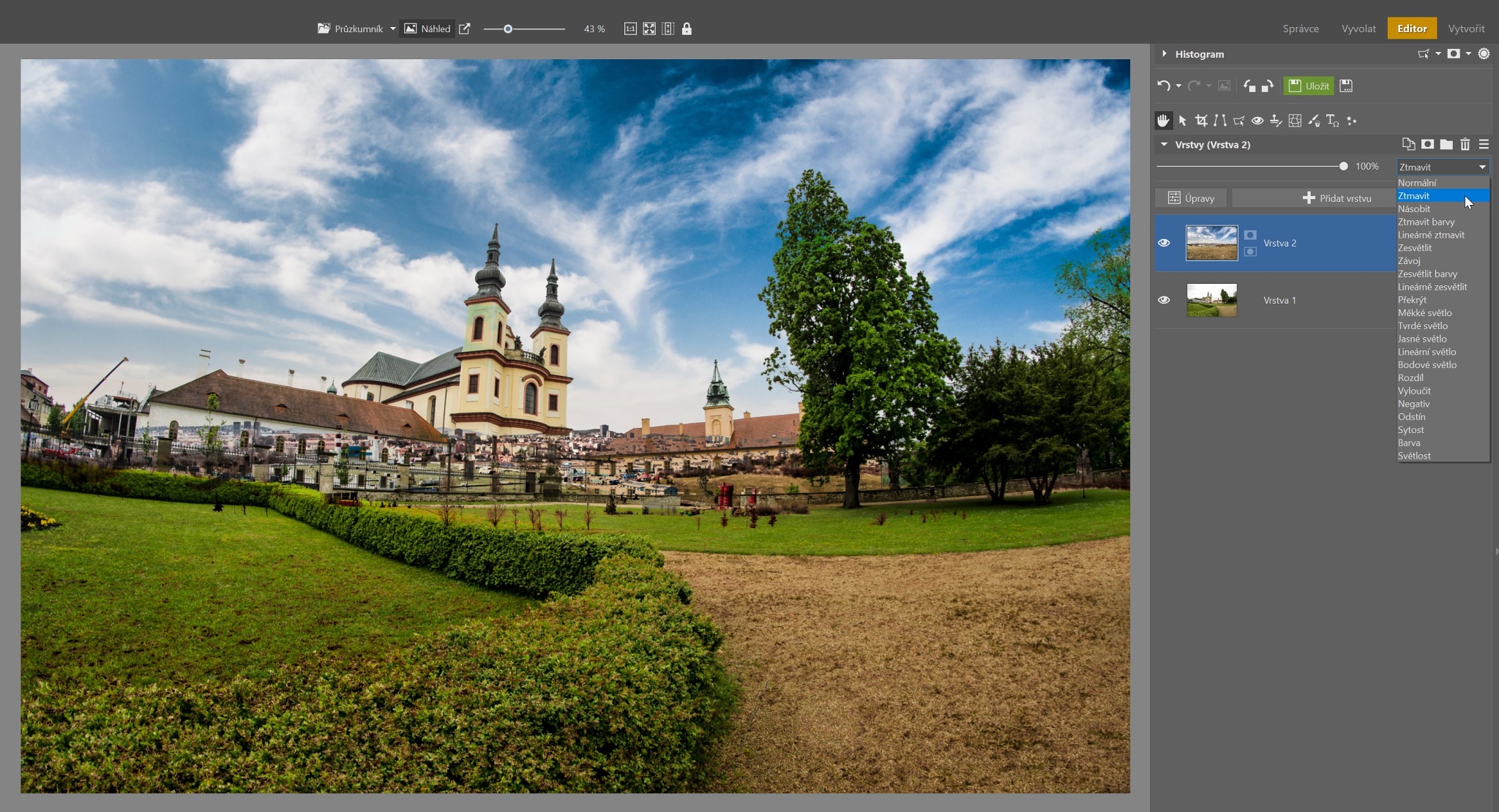 Jak vyměnit nudnou oblohu v Zoner Photo Studiu X