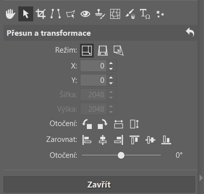 Jak pracovat v ZPS X s vrstvami - přesun a transformace