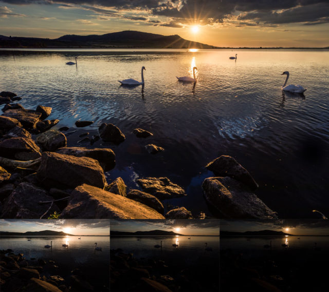 Fotografie vody vytvořená pomocí HDR.