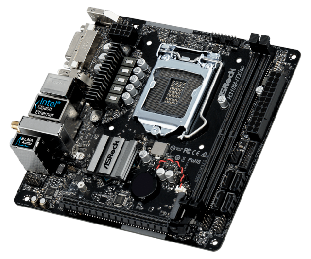 PC pro fotografy: Základní deska ASRock H310M-ITX/ac.