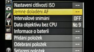 Problémy s ostřením? Dolaďte si autofokus metodou dot tune