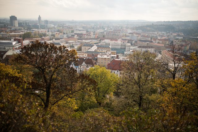 Záběr z full frame zrcadlovky.