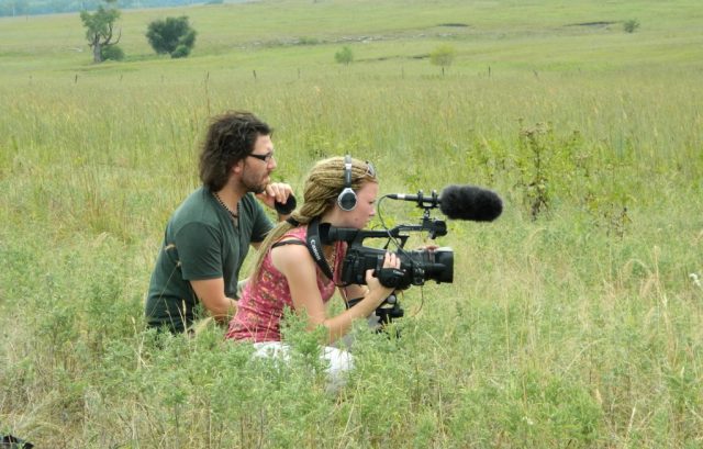 Natáčení filmu Archa světel a stínů - exteriér. Archiv Jana Svatoše.