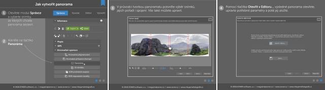 infografika - jak vytvořit panorama
