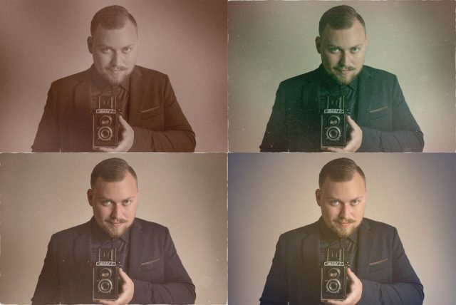 Jak dodat fotografiím starý vzhled: úpravy vytvořené funkcí Poškozená fotografie.