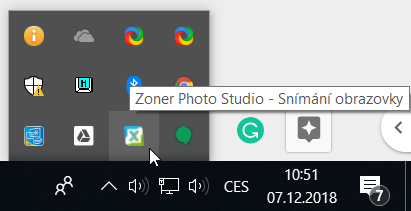 Jak vytvořit screenshoty v ZPS - ikona