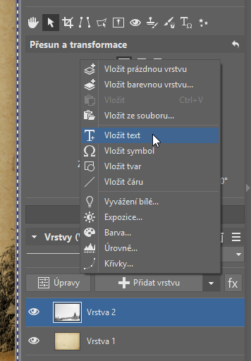 Vytvořte originální novoroční přání - text