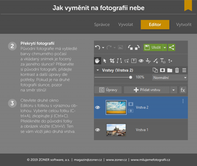 histogram fotografie uprava editace zoner zps krivky