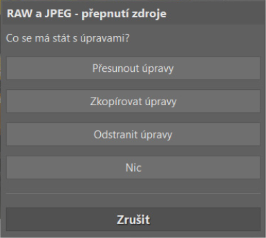přepnutí zdroje