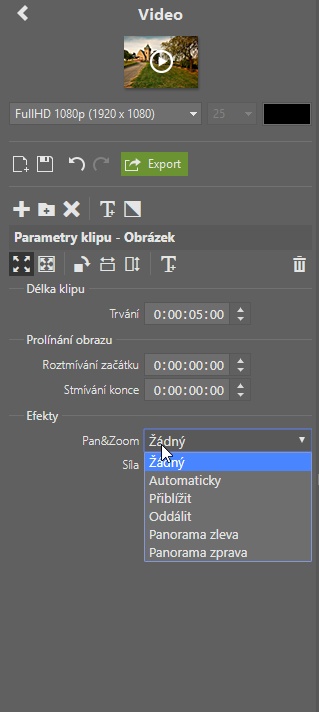 Jak na video v ZPS X - Pan&Zoom