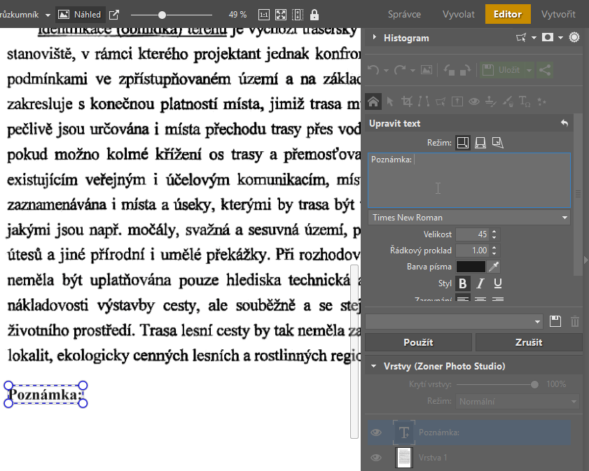 Upravujte PDF soubory - editor