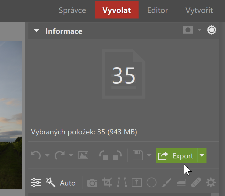 Vylepšený Export - export