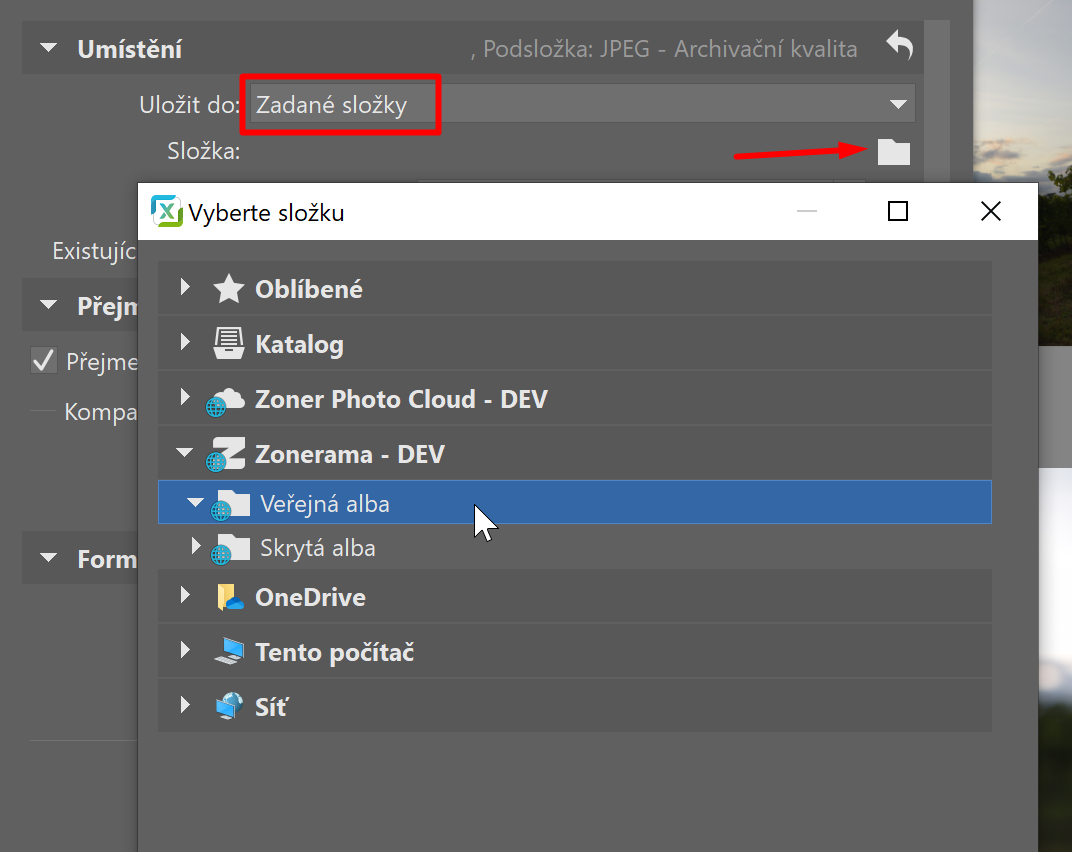 Vylepšený Export - Zonerama