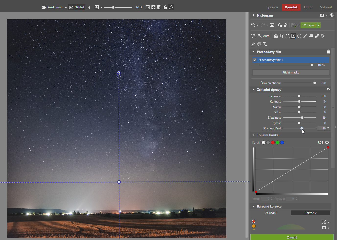 Jak používat přechodový filtr při úpravě fotografií