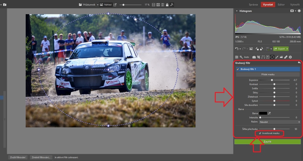 3 praktické ukázky, jak upravit fotky z automobilových závodů