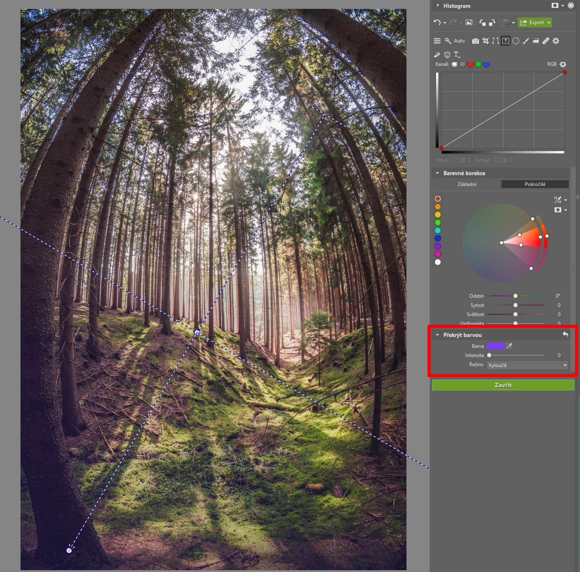 Jak používat přechodový filtr při úpravě fotografií