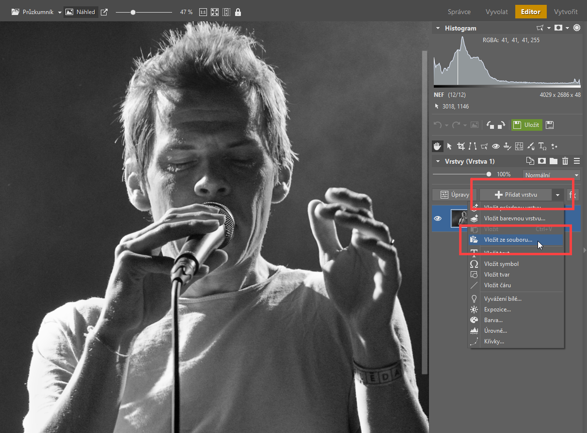Přidáváme zrno do černobílé fotografie: 2 způsoby, jak na to