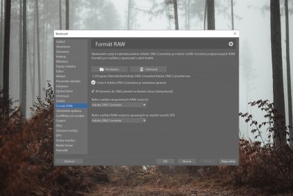 Zoner Photo Studio X a Adobe DNG Converter