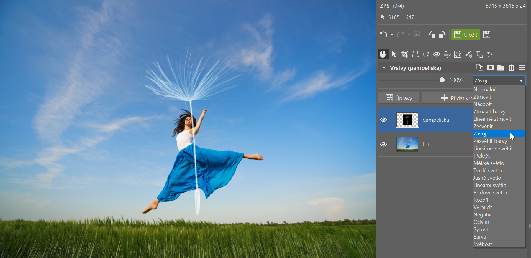 Veselá jarní fotomontáž: procvičte si práci s vrstvami
