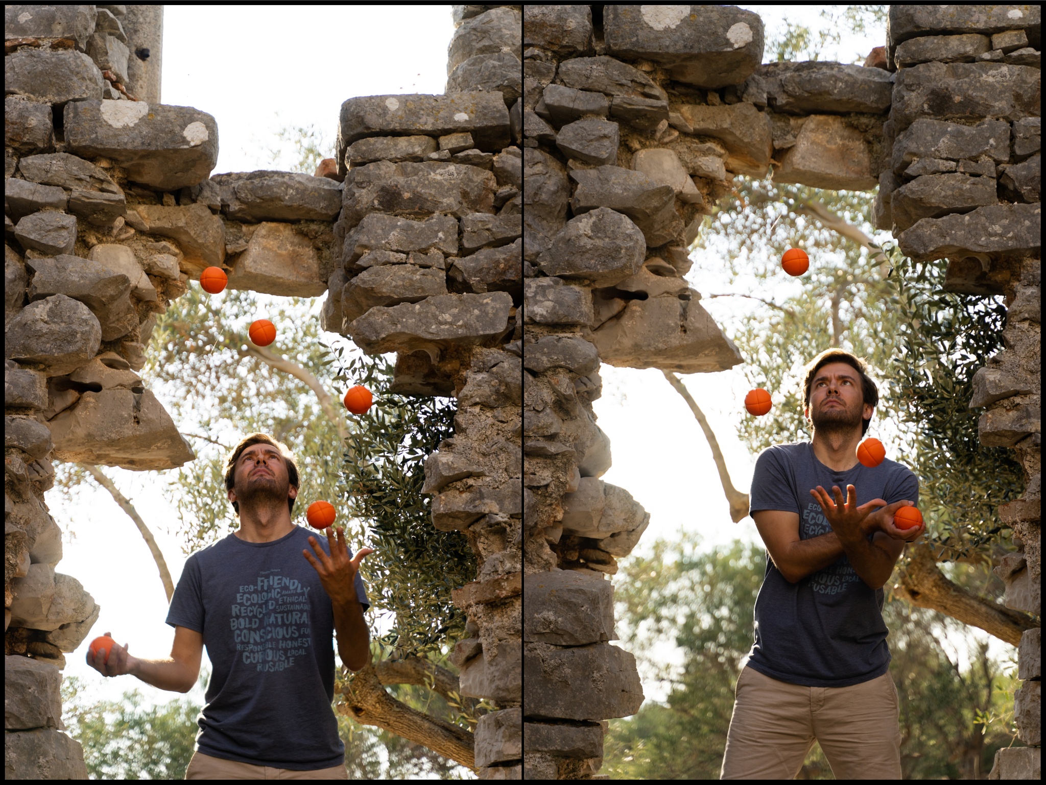 Portrét v pohybu: Žonglování s míčky