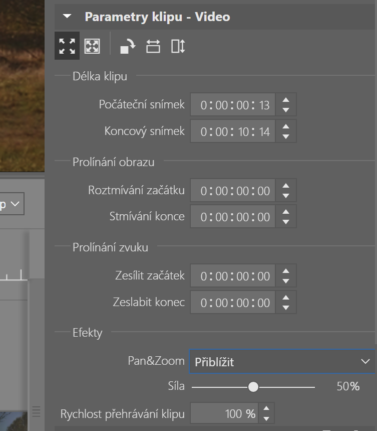Vylepšená úprava videí v ZPS X