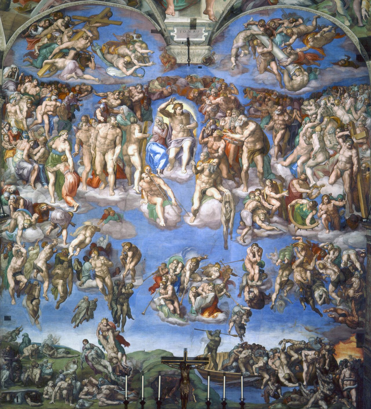 Poslední soud. Michelangelo (1536 – 1541)